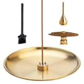 ZiSyouMa Incense Holder (Incense Plate + Gourd Incense Holder + Water Drop Incense Holder + 9 Holes Incense Holder) Ash Spill Proof Incense Burner Incense Burner Incense Holder Incense Holder Interior