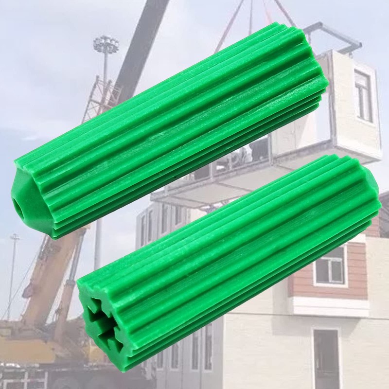 M8 Green Plastic Masonry Screw Plastic Drywall Wall Anchors Screw