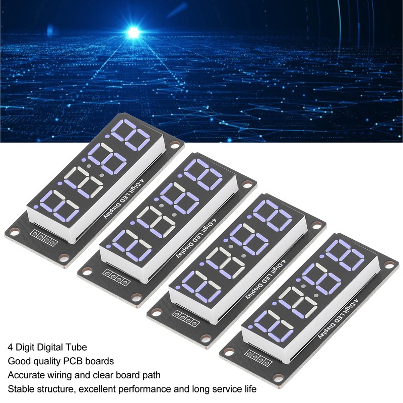4 Set 4 Digit Digital Tube LED Display Board 7