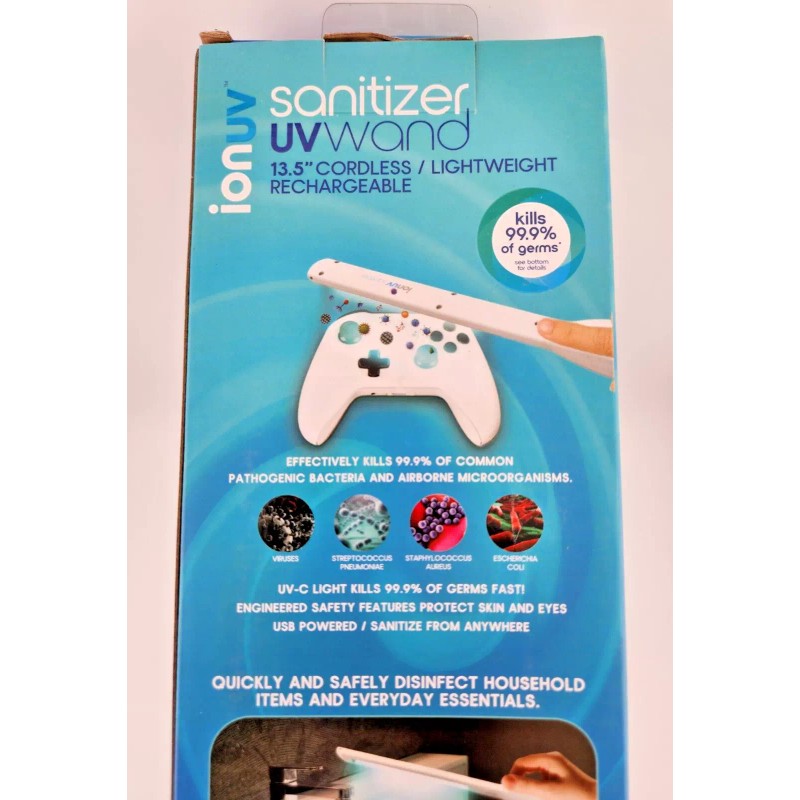 Ionuv NEW! IonUV Sanitizer Rechargeable Sanitation Sterilizer Wand 13.5"