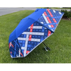 Weatherman Umbrella 2023 Folds of Honor Red White & Blue Collapsible Brand New!
