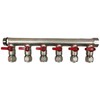 6 Loop Plumbing Manifold w/ 3/4" trunk & 1/2" pex