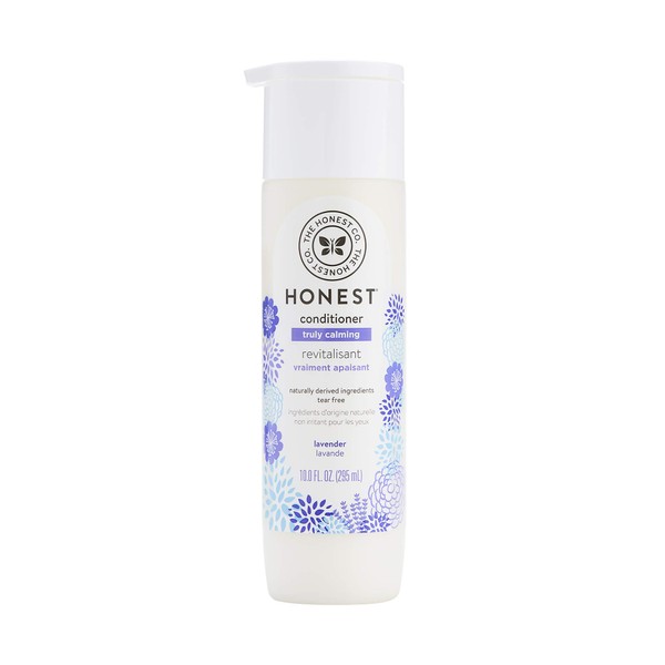 The Honest Company Truly Calming Lavender Conditioner | Hypoallergenic & Dermatologist Tested | Gentle for Babies| Paraben Free | Lavender Essential Oils & Chamomile|10 Fluid Ounces,Packaging May Vary