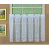 Today's Curtain Hopewell Premium Lace Tier 24", White, 58W x
