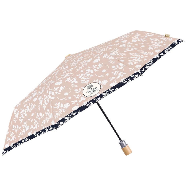 PERLETTI Green Women's Pocket Umbrella Ecologically Automatic Compact Small Umbrella