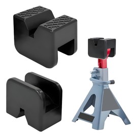 2 PCS Jack Stand Pads, Universal Jack Stand Rubber Pads for Jack Stands 3 Ton, Slotted Frame Rail Pinch Weld Jack Pad Adapter Protector, Floor Car Jack Adapter for Most Car, Truck, SUV