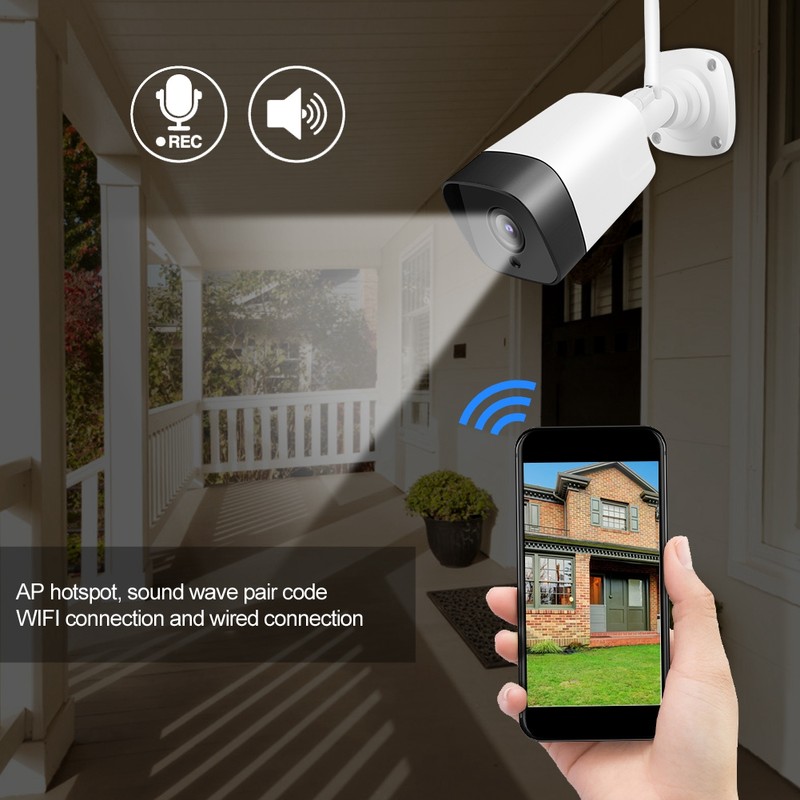 1080P HD Wifi Outdoor Camera IP66 Bullet Camera Night Vision