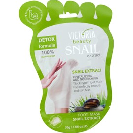 Victoria Beauty - Foot Mask Callus Removal Socks, Foot Mask for Removing Callus, Callus Remover with Snail Extract, Snail Foot Mask - Makes Your Feet Velvety Soft (1 x 30 g)