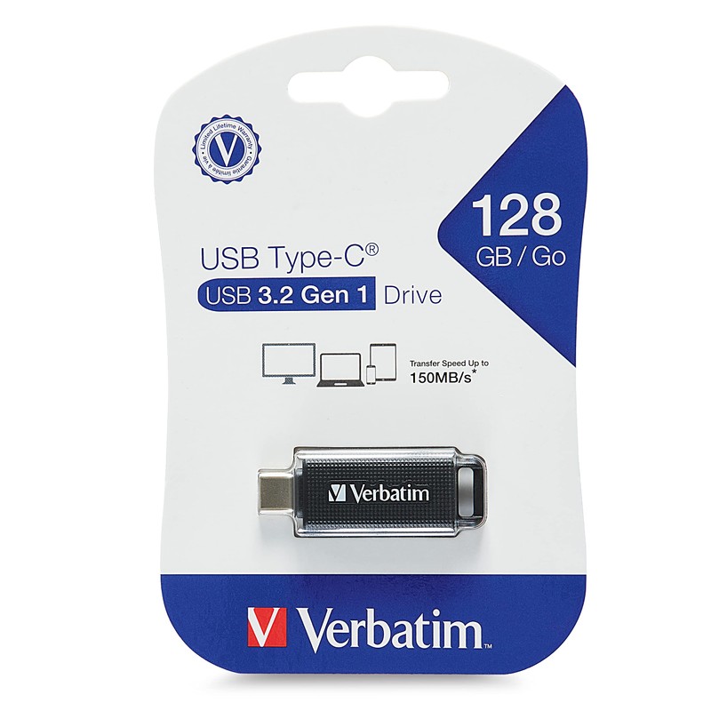 Verbatim Type-C USB 3.2 Gen 1 Flash Drive 128GB -