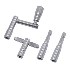 CashBeat 3-Pack Drum Tuning Keys, Percussion Drill Bit Tool Set with Hex Wrench & Speed Key (Heavy-Duty Steel for Drum Kits)