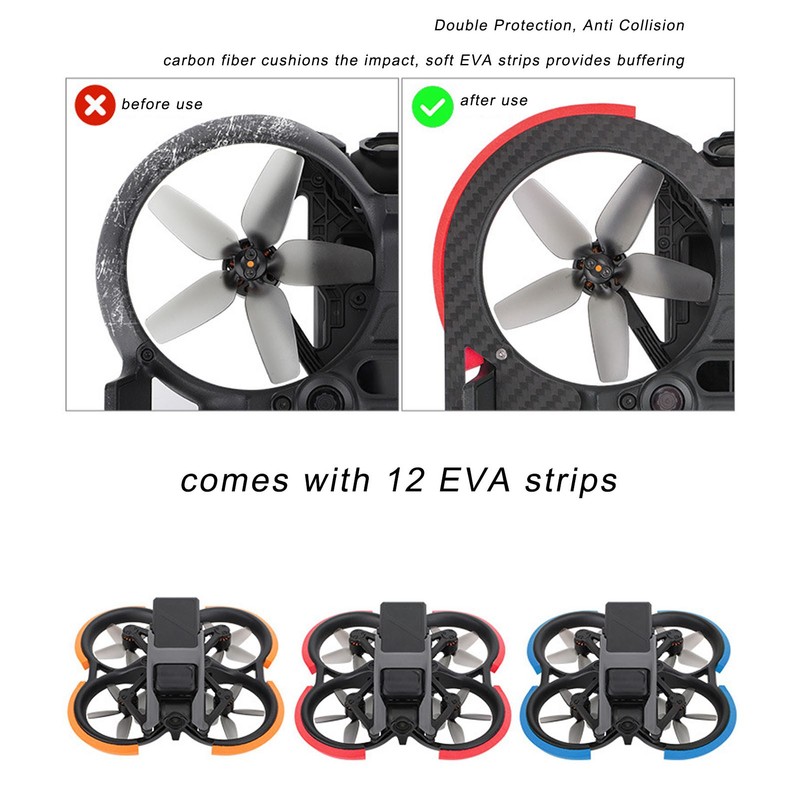 Propeller Guard for Avata Hard Carbon Fiber Double Protection Light