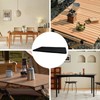 Black Rectangle Tablecloth - 6 Ft Elastic Picnic Table Cloth