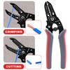 Knoweasy 8PCS Ratchet Crimping Tool Set with Automatic Wire Stripper,