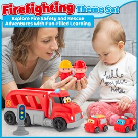 bessome Soft Rubber Cars Toy for 1 Year Old Boy13 PCS Cartoon Cars Baby Toys for 12-18 Months|Toddler Toys Age 1-2|First Birthday Gift for 1 2 3 Year Old Boy