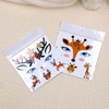 Christmas Reindeer Temporary Tattoo Stickers Elk Face Stickers Yellow Orange