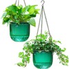Melphoe 2 Pack Self Watering Hanging Planters Indoor Flower Pots,