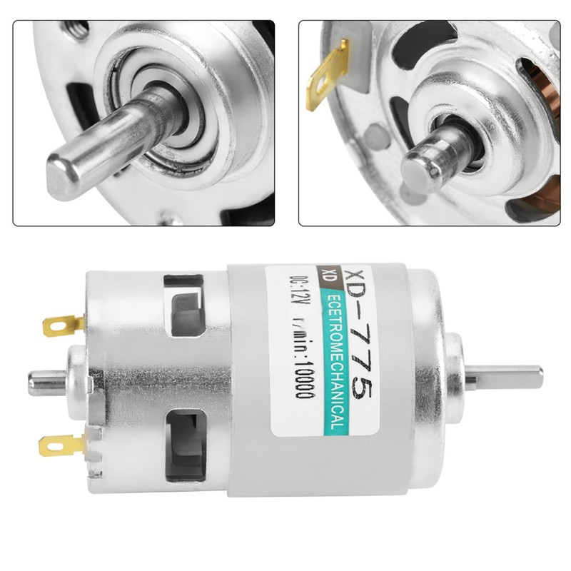 XD-775 12V High Speed Low Noise Double Ball Bearing Brush