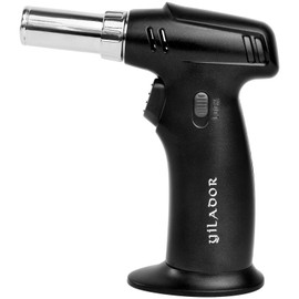 Yilador Butane Torch AT-603, Cocktail Smoker Torch with Safety Lock and Adjustable Flame, Refillable Lighter — Butane Gas Is Not Included