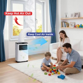 400CM (158") Guarnizione Finestra Condizionatore mobile con cerniera e nastro adesivo,Hot Air Stop,Guarnizione Condizionatore per asciugatrice e asciugatrice,Mantenere la casa fresca