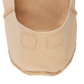 Atsugi VXC1605 Women's Foot Cover, Toe and Heel Cushion, Free Cut Foot Cover, Non-Slip, Beige, beige