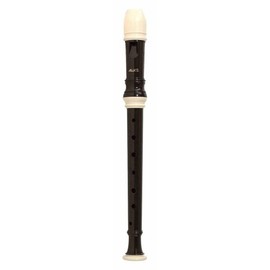 Aulos 103 N Hole Soprano Baroque Recorder Plastic Dark Brown Range Alouette, 1 Piece, Includes Bag, Cleaning Rod, Thumb Support and Fingering Chart