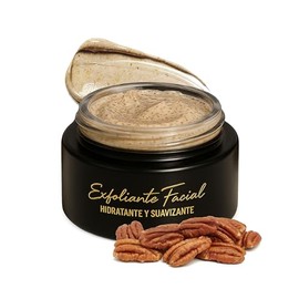 Exfoliante Facial con Aceite de Nuez Pecana - 50 ml | Skin Care Vegano Ideal para Cuidado Facial - Mascarillas Faciales | Skincare Exfoliante Natural con Cascara de Nuez | ASTERIA