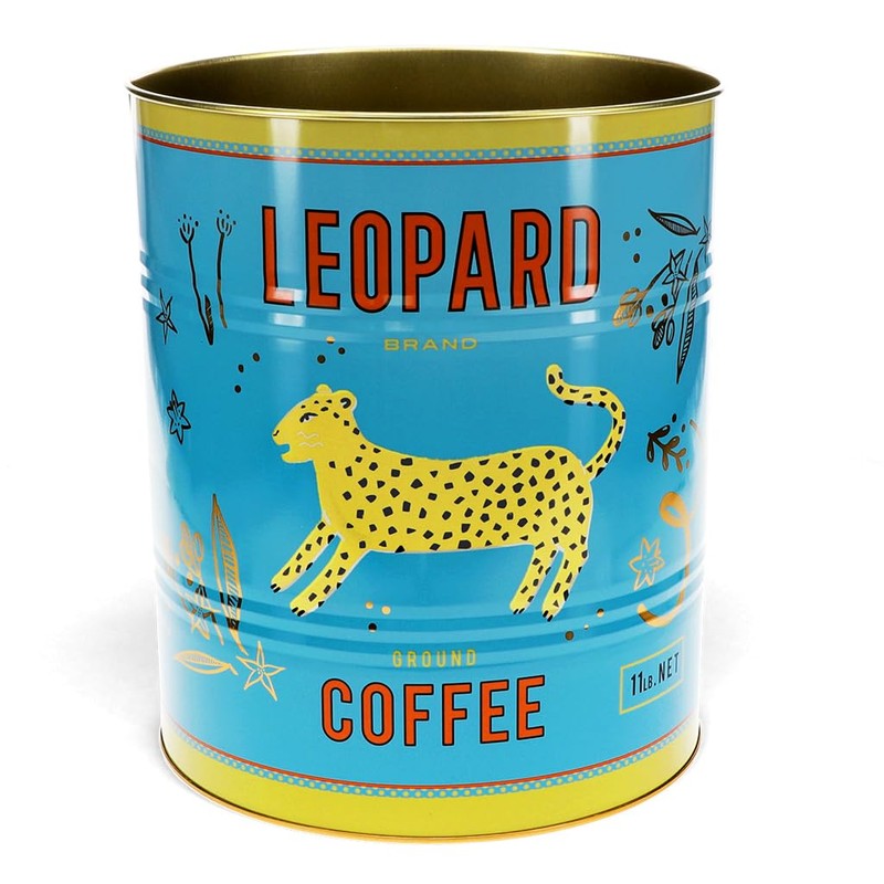Rex London XL Leopard storage tins (set of 2)