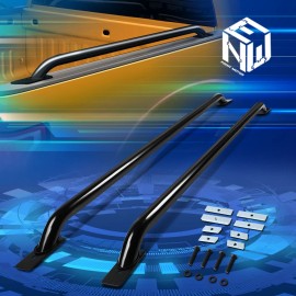 Newpoint Motor For 99-16 Ford F150 F250 F350 74.5" L Black Truck Bed Side Rail Bars w/Brackets