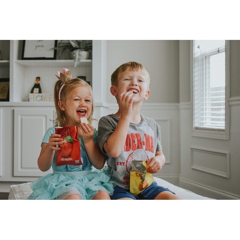 Crispy Green Natural Freeze-Dried Fruit, Strawberry Single-Serve, No Sugar Added,