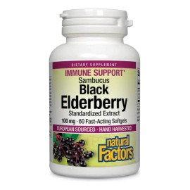 Natural Factors Saúco Negro 100mg 60 Softgels Sfn Sin Sabor