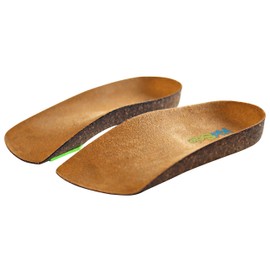 KidSole Plantilla de soporte para arco de corcho de neón de 3/4 de longitud para niños con pronación de pies, pies planos o cualquier otro problema de soporte de arco sin diagnosticar. (Talla para niños 0-3.5)