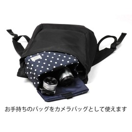 Kenko カメラバッグ Luce インナーボックス S 1.7L ドットネイビー S-DTNV