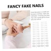 Beavorty 2sets Fake Nails Full Cover Nail Stickers Ultra-thin Matte