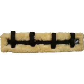 ENGEL GERMANY Sheepskin Breastplate Cover cotton colour black lambskin colour natural size 60x10cm (Kamde)