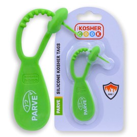 Parve Green Kosher Tag - Silicone Label Utensils, Kitchen Items - Heat Resistant and Dishwasher Safe - The Kosher Kook