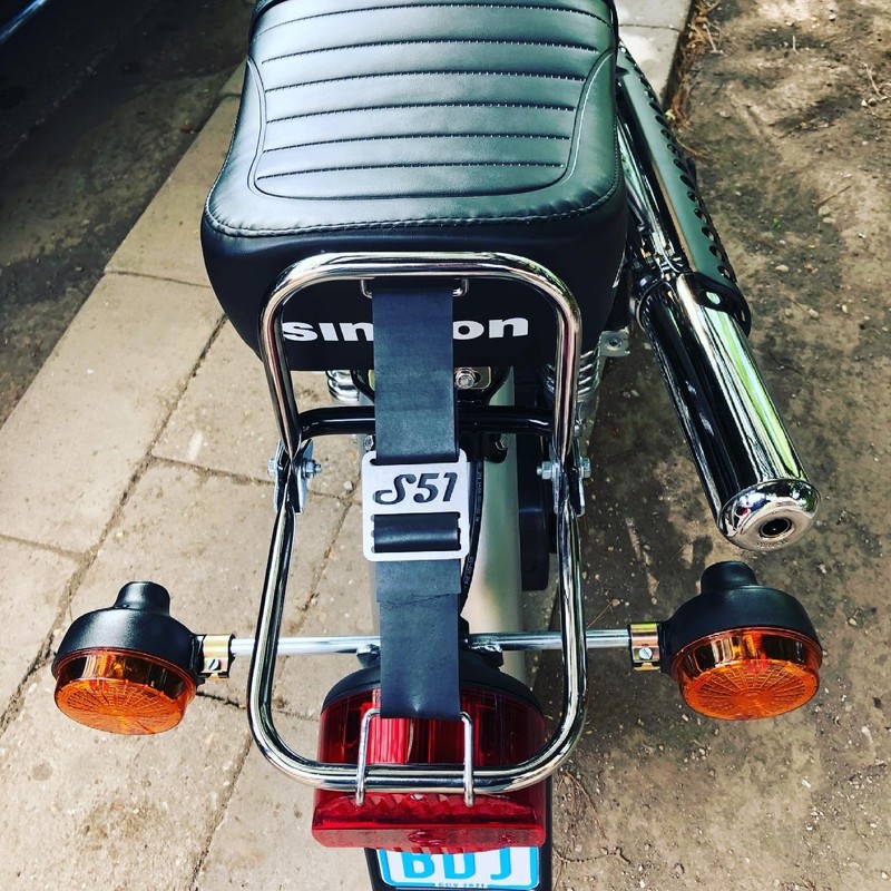 zwoatakter Simson S51 Rubber Pannier Rack Buckle S51