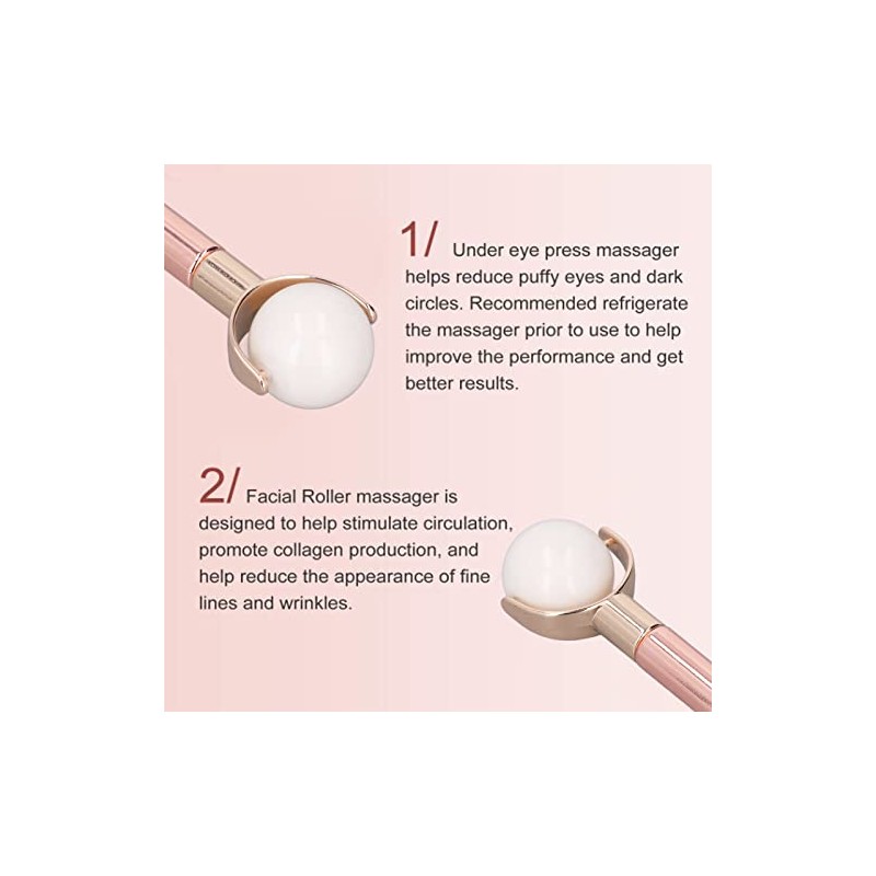 Rodillo Facial de Jade Jade Face Roller Massager for Skin