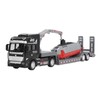 Alloy Semi Flatbed Trailer Truck Toy with Submarine Educational Realistic