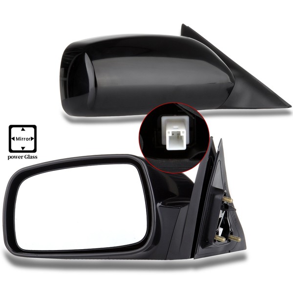 SCITOO fit Toyota Camry Towing Mirrors Black Passenger Side and