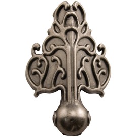 Foundations Metal Box Feet by Tim Holtz Idea-ology, 4 Feet per pack, 1-1/2 x 2 Inches, Antique Nickel Finish, TH92821 , Silver