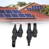 1 Pair Solar Branch Connector Panel Parallel Connection Cable Splitter