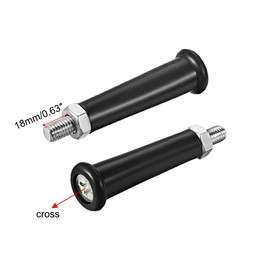 sourcing map Swivel Handle Crank Handle Rotating Bale Handle Length Hand Crank Plastic M10 x 50 mm