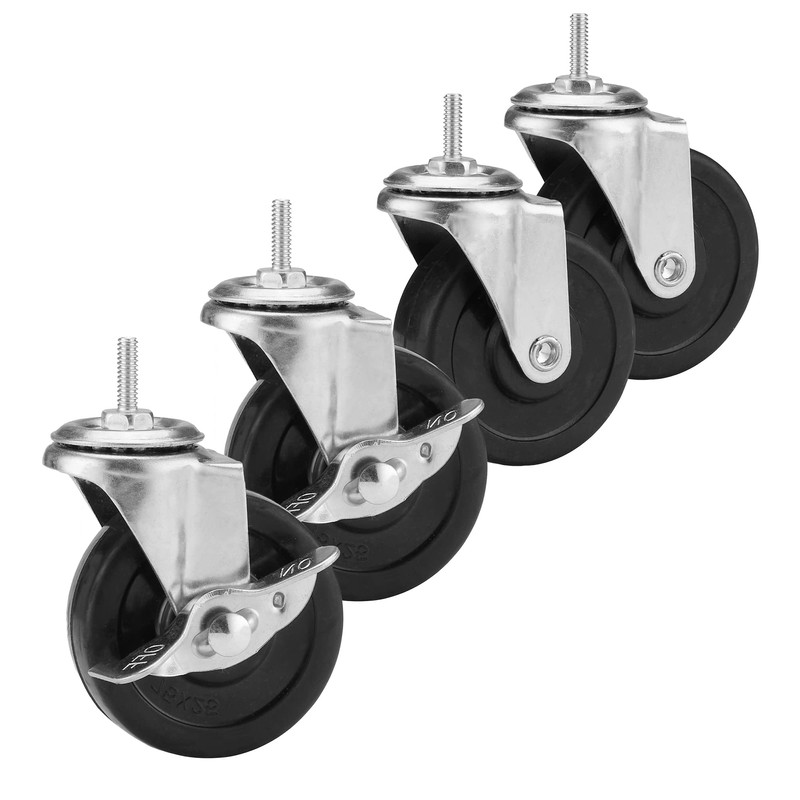 Caster Wheels for Organization & Storage Shelving, Set of 4,