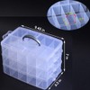 HomDSim Washi Tape Box Organizer Storage,Divider Closet Container,with 30 Adjustable