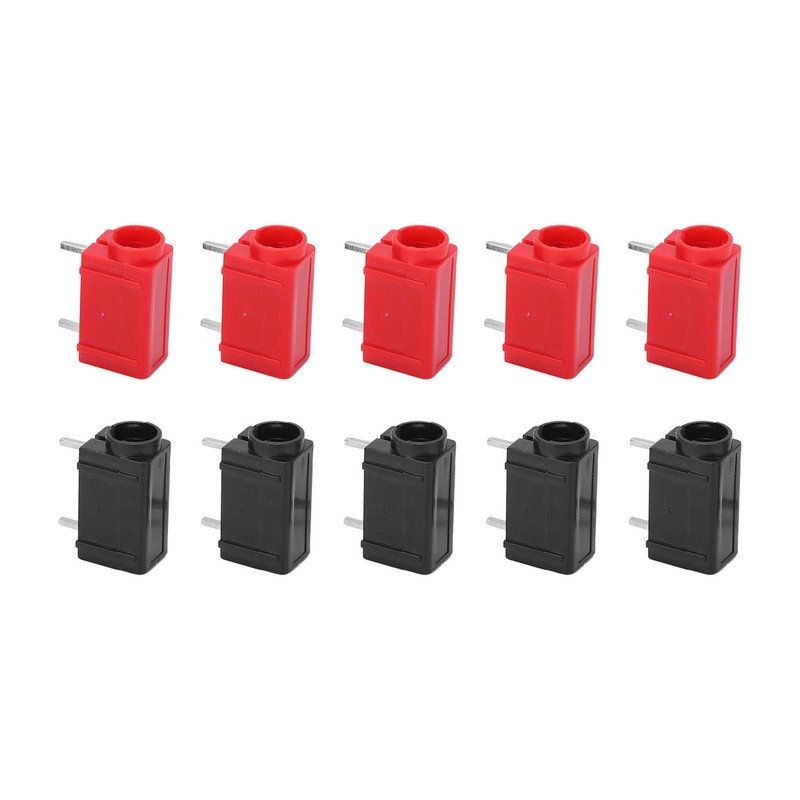 10Pcs PCB Banana Socket Good Conductivity 4mm Corrosion Resistance Stable
