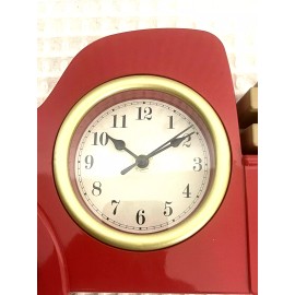 Interiors by Design New Interiors by Design Red Vintage Farm Truck Wall Clock Kitchen Decor