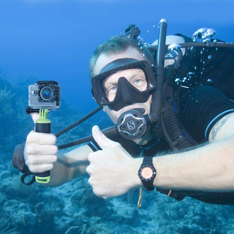 WOLFANG Floating Buoy Grip, Waterproof Handle, Monopod, Hand Grip, Floating