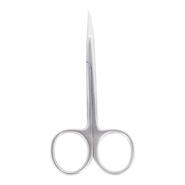 Tijeras Profesionales para Cutículas con Punta Puntiaguda y Precisa, Tijeras de Manicura de Hoja Curva de Acero Inoxidable para Salón de Uñas en Casa