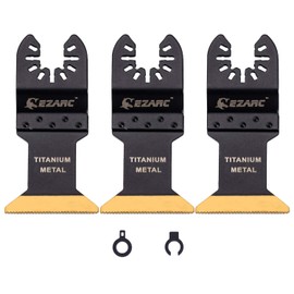 EZARC Titanium Oscillating Multitool Blade for Wood, Metal and Hard Material, 3-Pack