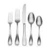 Oneida H221045AL20 Brushed Satin Voss 45 Piece Everyday Flatware Set,